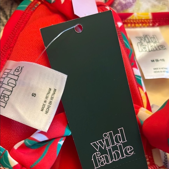 Wild fable Set in Red with Lemon Print - Picture 4 of 5